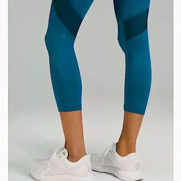 Lululemon Seamless High Rise Mesh Compression Tights Leggings Training - Picture 4 of 16